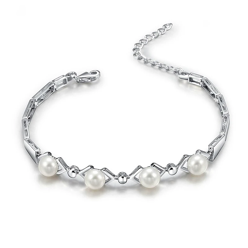 Женский браслет из серебра 925 пробы с пресноводным жемчугом AAA|bracelets for|bracelets for