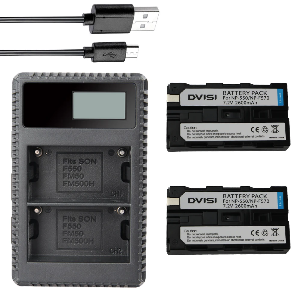 

Фонарь с 2 батареями и зарядным устройством для Sony