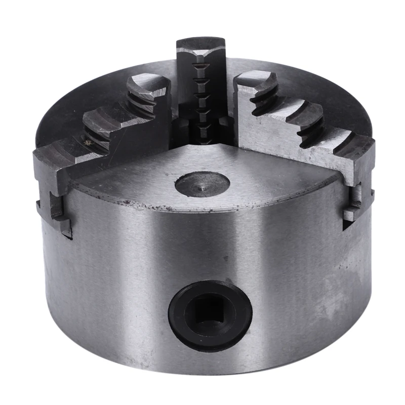 

HHO-K11-100 3 Jaws Manual Lathe Chuck 100Mm 4Inch Self-Centering Chuck Three Jaws Hardened Steel For Drilling Milling Machine