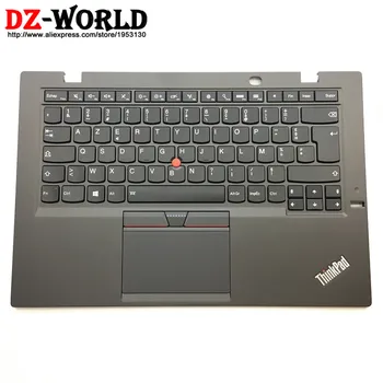 شراءلوحة مفاتيح جديدة/أوريج لـ Thinkpad X1 من الكربون 3rd Gen 3 20BS 20BT لوحة مفاتيح بإضاءة خلفية فرنسية مع لوحة لمس بمسند اليد 00HN956 00HT311 SM20G18616