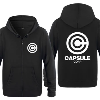 

Z Capsule Dragon Ball Hoodies Men 2018 Men's Fleece Zipper Cardigans Hooded Sweatshirts