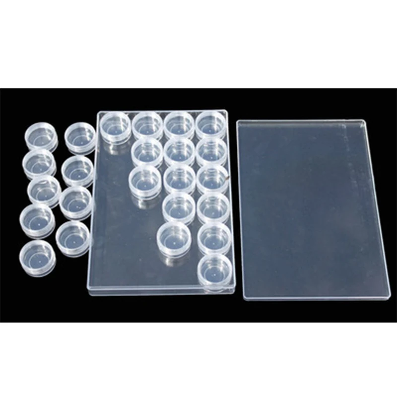 30 Slots Clear Plastic Empty Storage Box Nail Art Rhinestone Tools Jewelry Beaded Display Storage Case Travel Organizer Holder4