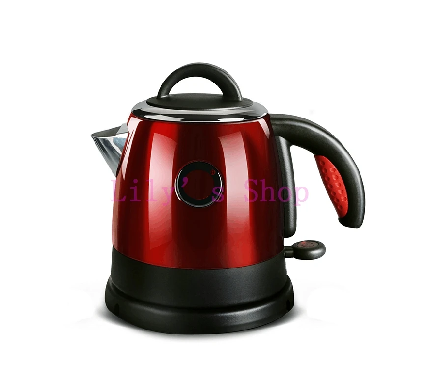 DMWD, 0.8л, сплит стиль, нержавеющая сталь, нагрев, бойлер для горячей воды, электрический чайник, автоматическое отключение, чайник, нагреватель, ЕС, США, вилка - Цвет: red