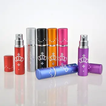 

10ML Mini Portable Diamonds Imperial Crown Perfume Bottle With Spray&Empty Parfum Container F2017874