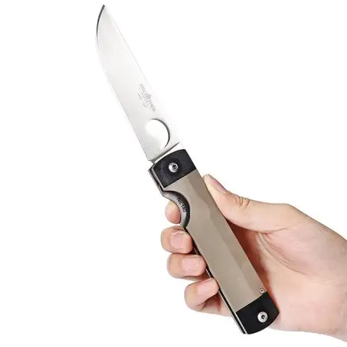  [Brother 1607] Pocket knife folding knives 440C steel G10 High quality folder Tactical survival too