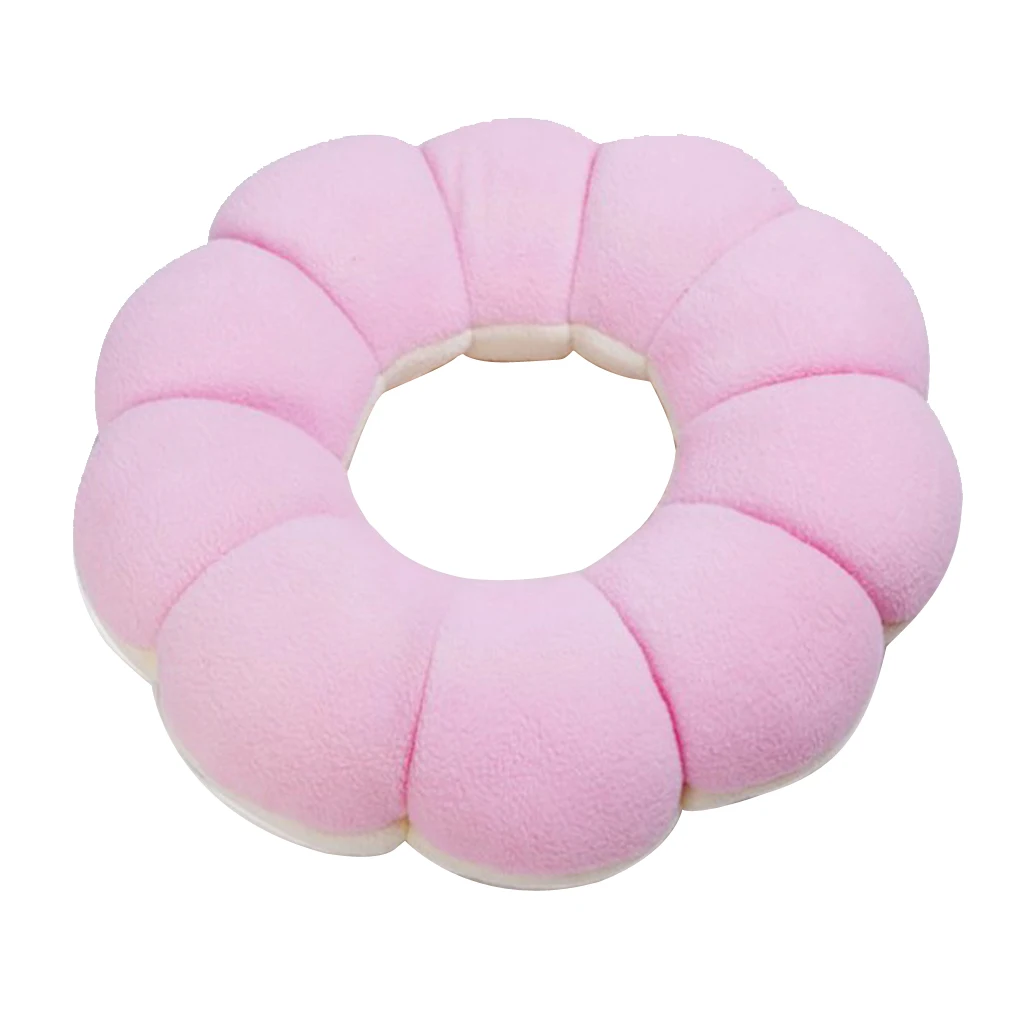 Donut Ring Cervical Neck Pillow Outdoor Sports Car Decoration Travel Twist Flower Shape Pillow
