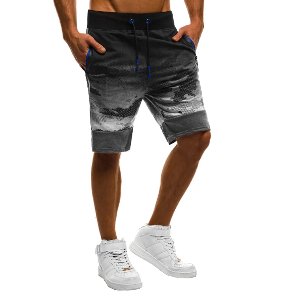 JAYCOSIN 2019 летние мужские фитнес камуфляж лоскутное Бодибилдинг карман кожи короткие спортивные штаны Dropshiping 19JUN10