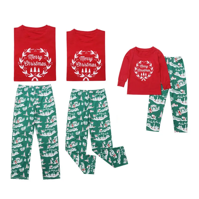 Рождественская Одинаковая одежда для сна для всей семьи; пижамные комплекты для родителей, папы, мамы и ребенка; Рождественская одежда для сна; пижамы с принтом; Одежда для мальчиков и девочек