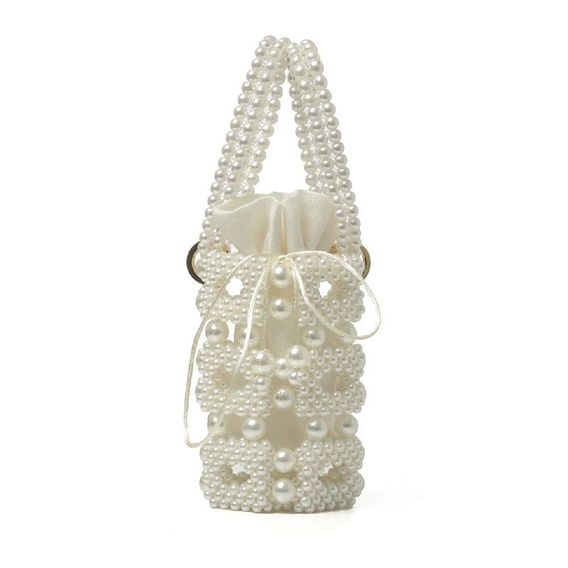 

Pearl Bag Female 2019 New Small Tote Handbag Ladies Luxury Beaded Evening Hands Bags Women Vintage Handbags Drop Shipping