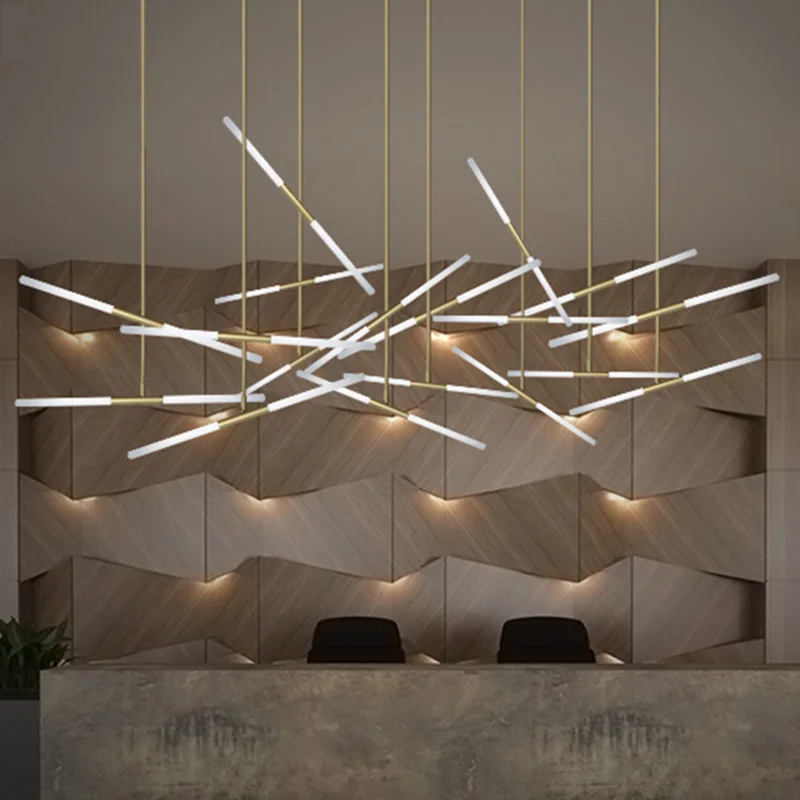 Nordic Minimalis Modern Led Lampu Liontin Logam Lampu Gantung Kaca