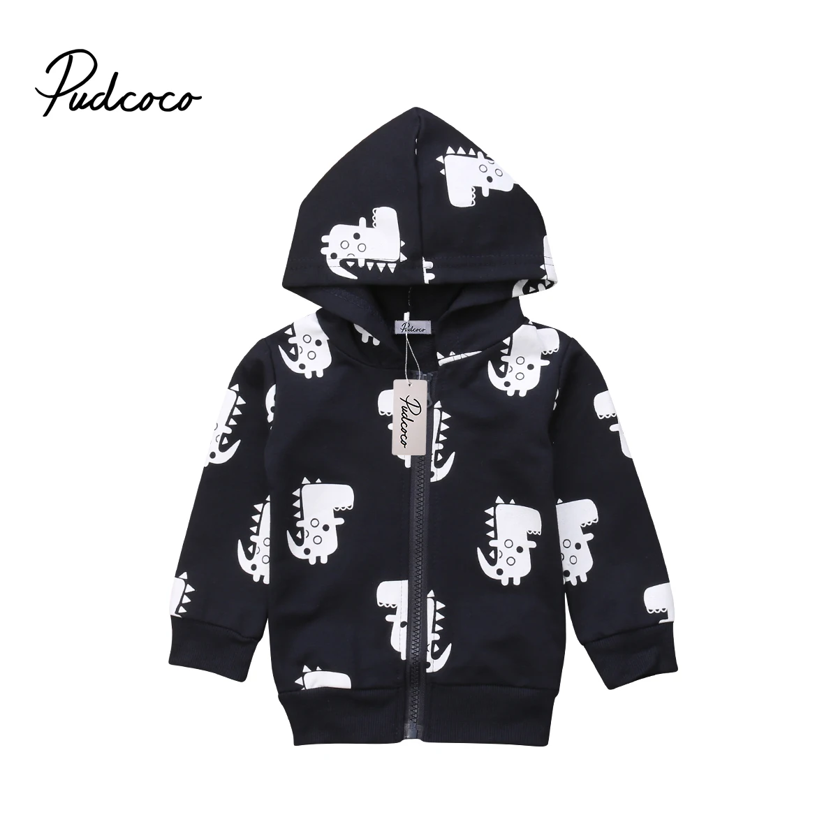 New Autumn Winter Cute Newborn Kids Baby Boys Jacket Casual Dinosaur