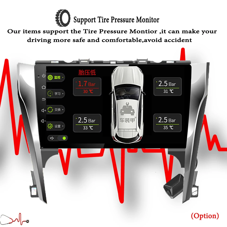 Top Android 9.1 Octa Core 10.1" Car DVD Player For Toyota Camry 2012-2014 GPS Navi Support dab+USB IPS Screen Radio LTE 4G Head Unit 15