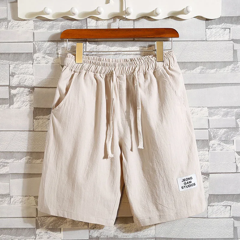 Black Friday Men shorts thin 2020 new summer Korean style male casual shorts drawstring knee-length red blue khaki gray black teenage boy S02