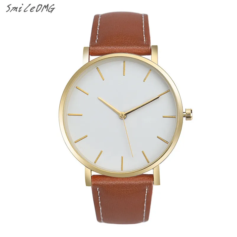 

SmileOMG Hot New Women Watch Casual  Retro Design Leather Band Analog Alloy Quartz Wrist Watch  Gift ,Oct 10