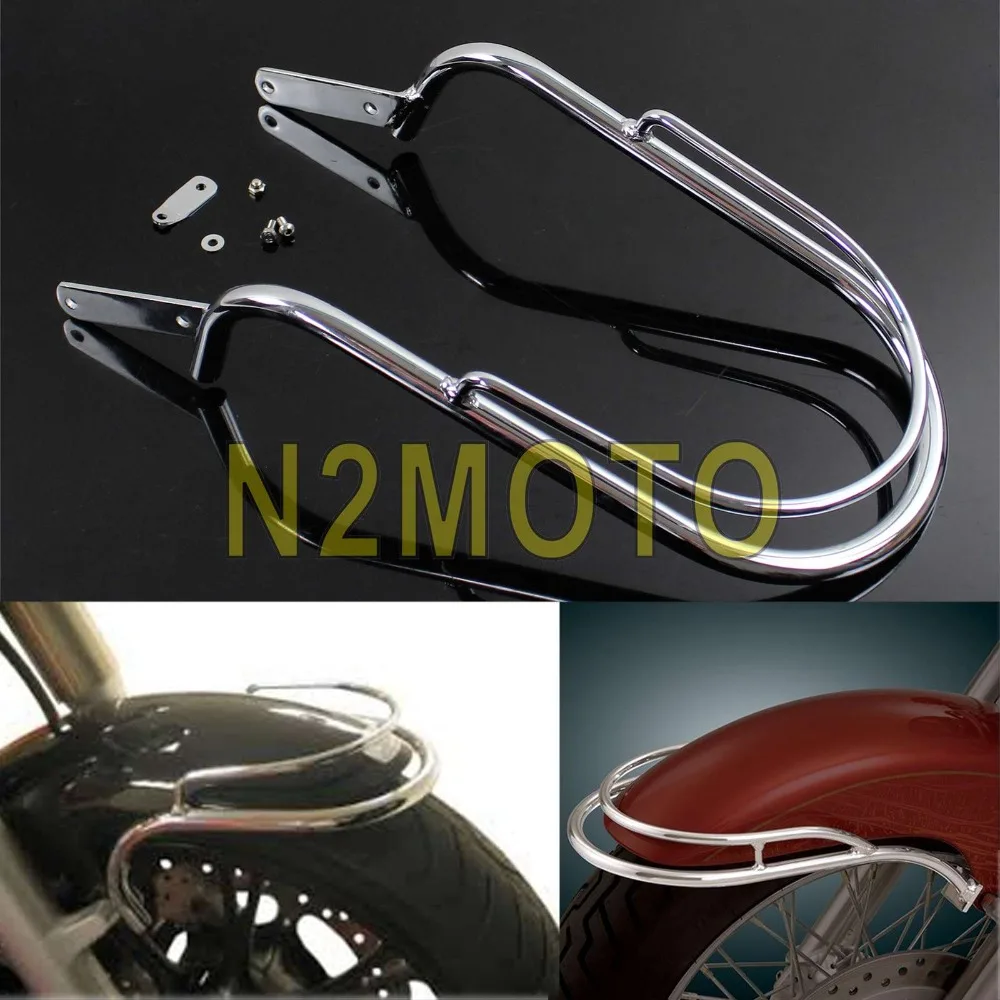 

Chrome Motorcycle Front Fender Trim Rail Bumper Guard for Honda VT750 C2 ACE Frame Guard Protector
