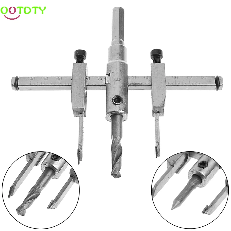 Регулируемый 30-130 мм металл дерево Круг отверстие пилы сверла резак набор DIY инструмент 828 акция
