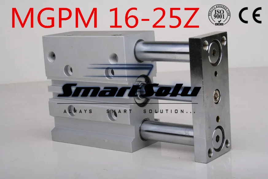 

Free Shipping MGPM16-25Z bore 16mm stroke 25mm double acting compact guide cylinder pneumatic slide new three rod air cylinders