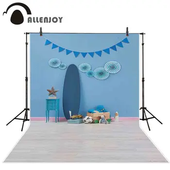

Allenjoy photography background surf pinwheels cake smash baby room backdrop photobooth decor photocall
