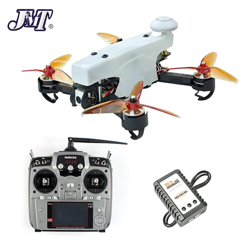 Квадрокоптер JMT 210 FPV Racing Drone RTF с радиолинком AT10II TX RX 100 км/ч высокая скорость 5 8G DVR