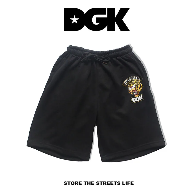 DGK мужские летние шорты 19SS шнурок с забавным тигром DGK шорты модные повседневные Пары DGK шорты