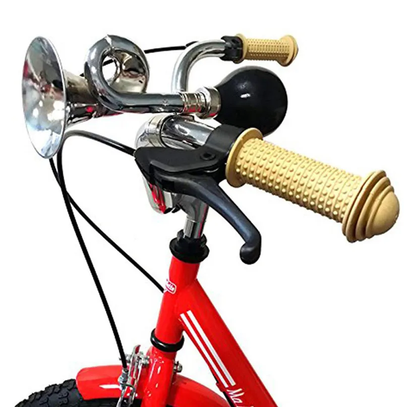 

Bike Call Bicycle Bell Cycling Ultra-loud Bike Horn Retro Metal Air Horn Hooter Bell Bugle Trumpet Honking Bulb #2U20