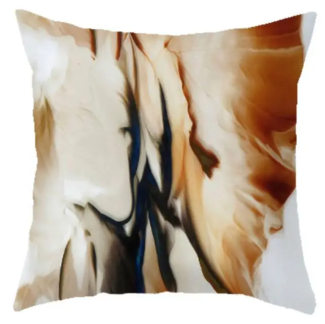 Декоративная Ландшафтная подушка в скандинавском стиле, абстрактное искусство, геометрический мрамор, креативный диван, подушка для гостиной, стул, спинка - Цвет: A13