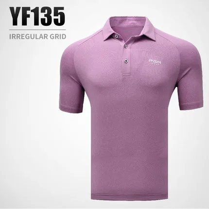 Натуральная одежда от PGM костюм Мужская футболка с Короткими Рукавами Летняя дышащая сухая спортивная одежда Размер m-xxl - Цвет: Light purple