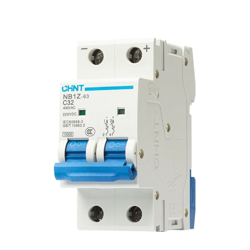 2P 2 Pole 32A 400V 6KA Miniature Circuit Breaker DC Air Switch PV Solar System
