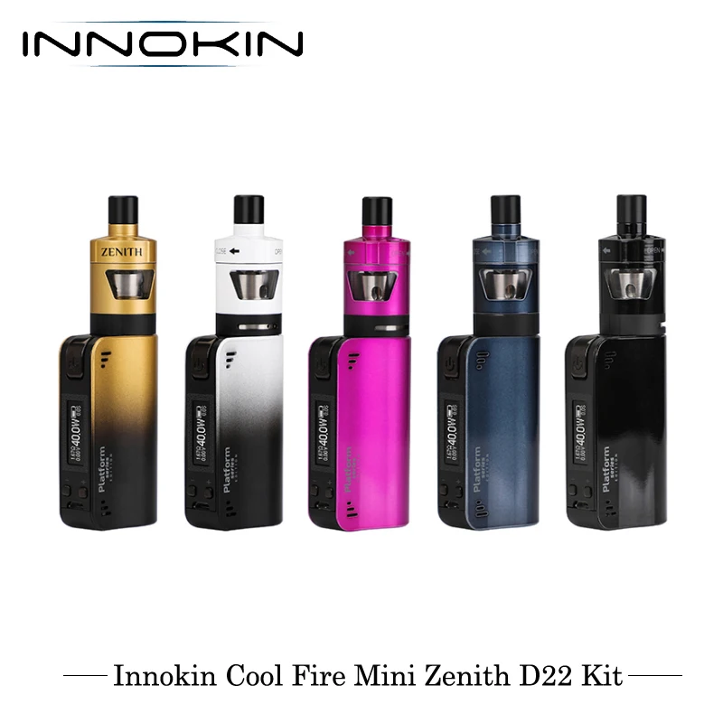 

E-Cigarettes Innokin CoolFire Mini Zenith D22 40W Starter Kit VV/VW Vape Vaporizer Kit 1300mAh 3ml Capacity With Plexus Z Coil