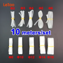 10Meter/set transparent heat shrink tubing tube clear 2:1 2mm,3mm,4mm,5mm,6mm,8mm,10mm,12mm,14mm,16mm cable sleeve wrap wire 8meter lot heat shrink tubing tube black color 1mm 1 5mm 2mm 3mm 4mm 5mm 8mm 10mm 2 1 electrical insulation car cable kit