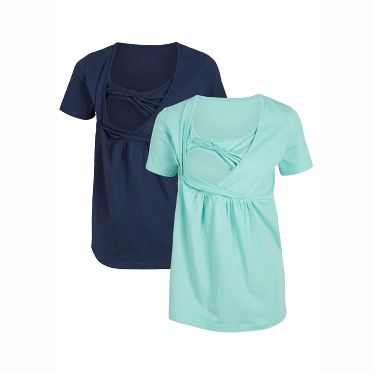 Maternity T-shirts Clothes For Pregnant Women Summer Lactating Mothers Nursing Breastfeeding Clothes Dress Shirt Top Feeding 3xl (9)