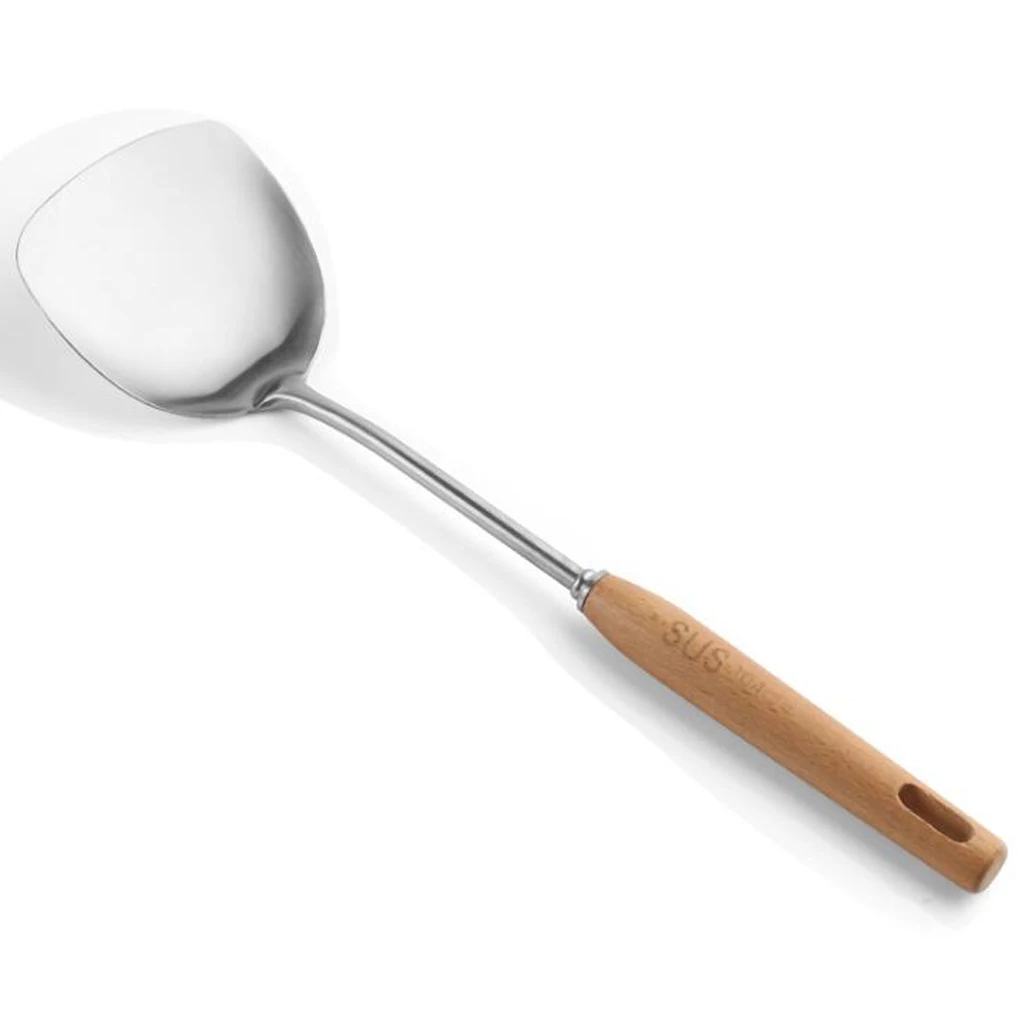 MagiDeal Kitchen Tools Skimmer Spoon Straining Fry Cooking Soup Mesh Strainer Spider Scoop Cooking Tool