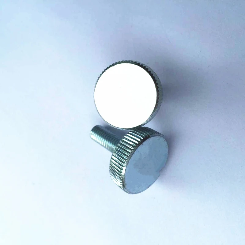 10Pcs DIN653 GB835 M3 M4 M5 Knurling Flat Head Knurled Thumb Screw Hand Tighten Computer Screws HW10