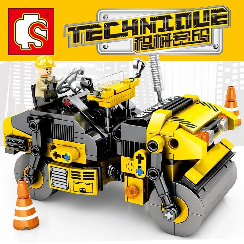 

701201 Double Steel Roller Compatible All Brands Piecing Building Block Toy Legoingly Friend Science Technology Machinery Series