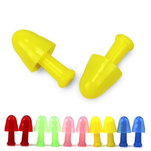 E1088 Professional Soft silicone Waterproof earplug For water sports Adult Stem style Swimming ear plugs wholesale