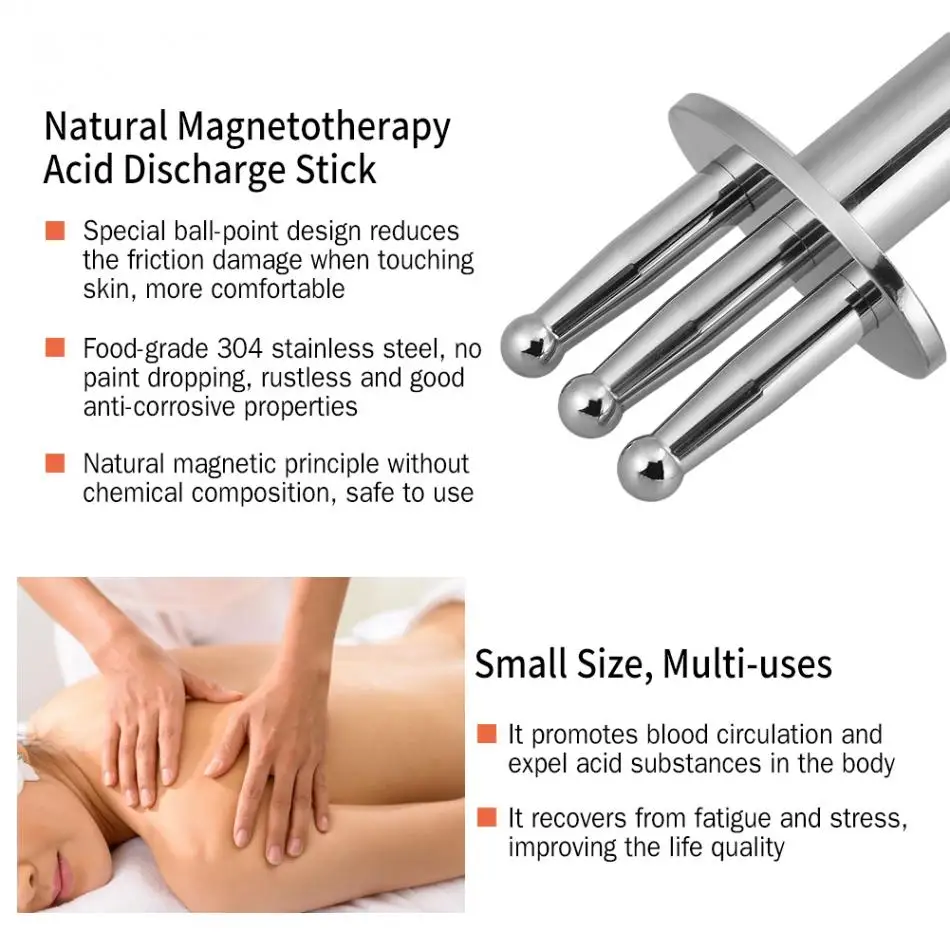 Магнетотерапия кислотная разрядная ручка Меридиан точка магнитный массажер лечебный стержень Лимфатическая кислота дренажная ручка для магнитотерапии вилка