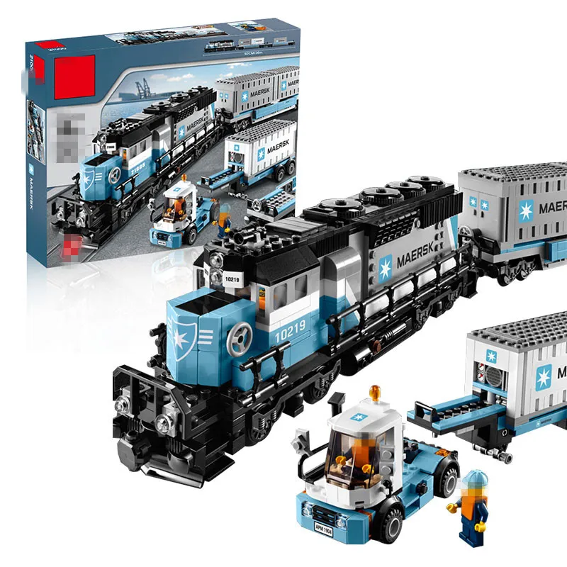 

New Technic Ultimate Series the City Maersk Transport Train Set Building Blocks Bricks Educational DIY Toy