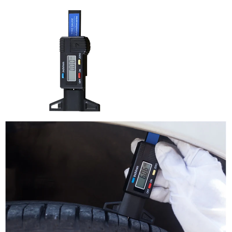 0-25 мм электронный цифровой штангенциркуль линейка для замера глубины 0,1 мм Guage для автомобильных шин ЖК-дисплей Mearure Tool