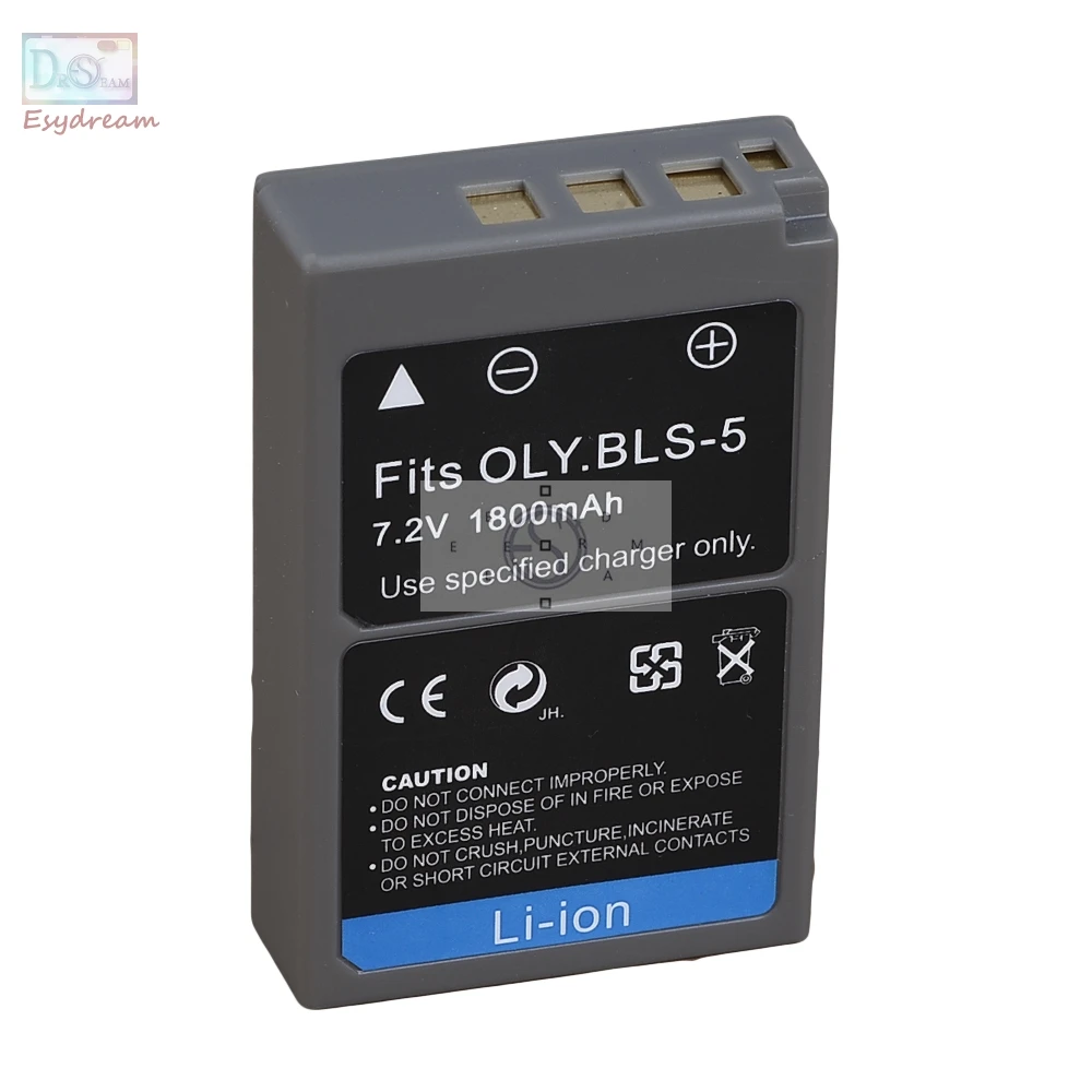 PS BLS5 BLS5 BLS 5 Camera Battery for Olympus EM10 EPL6 EPL7 EPM2 EPM1