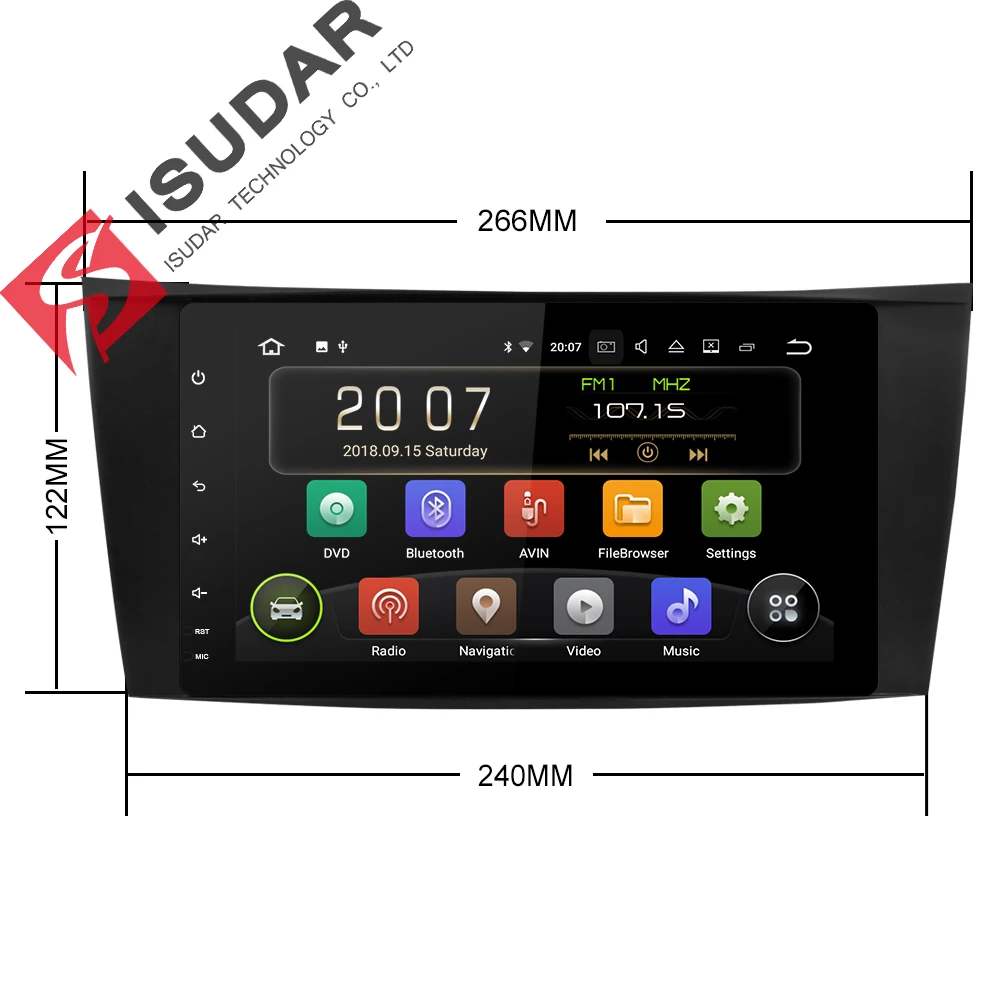 Sale Isudar Car Multimedia Player Two Din Android 8.1 DVD Automotivo For Mercedes/Benz/E-Class/W211/E200/E300 GPS Radio FM USB DVR 2 Sale Isudar Car Multimedia Player Two Din Android 8.1 DVD Automotivo For Mercedes/Benz/E-Class/W211/E200/E300 GPS Radio FM USB DVR 2