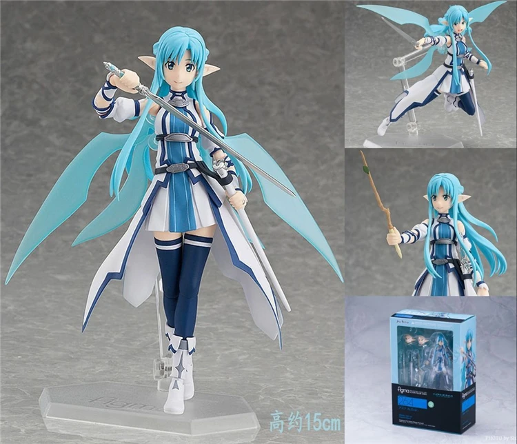 Аниме меч искусство онлайн Figma 289 Kirigaya Kazuto Kirito 264 Yuki Asuna ALO Ver ПВХ экшн фигурка модель