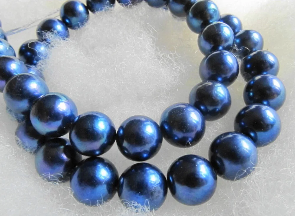 

FREE shipping>>>>VERY HUGE 11-12MM SOUTH SEA BEAUTIFUL BLACK BLUE PEARL NECKLACE 14K GOLD CLASP 6.07 6.8