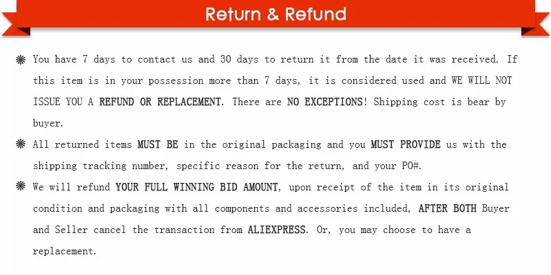 return & refund
