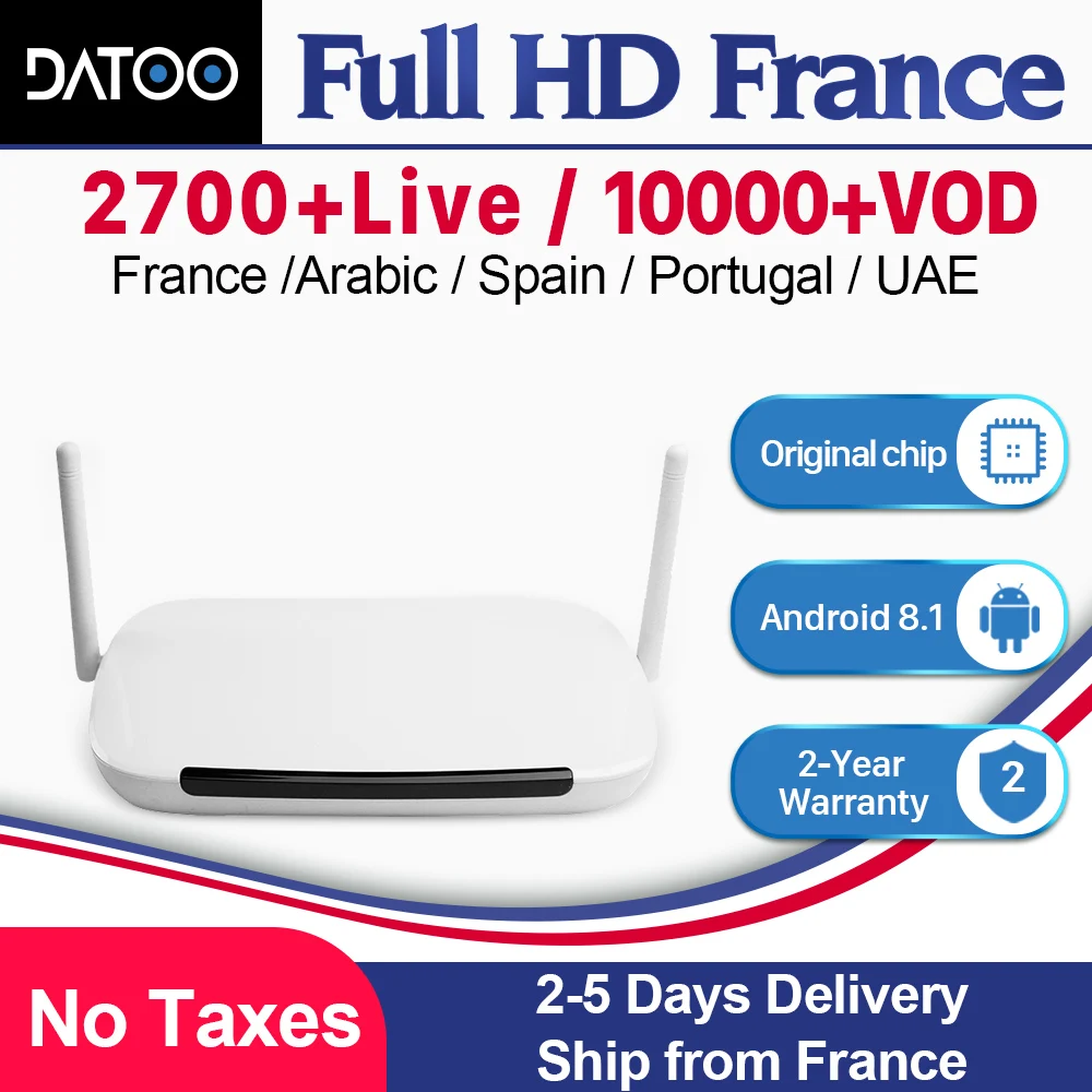 Italy IPTV France Arabic Spain Portugal IP TV Q9 Android 8.1 1G+8G/2G+16G RK3229 IPTV France Italy Spain Portugal DATOO IPTV Box