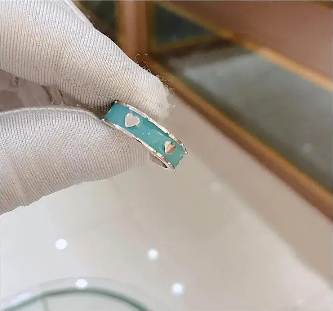 

S925 Sterling Silver Ring Delicate Heart Ring Romantic Small Fresh Send Girlfriends New Year Gift