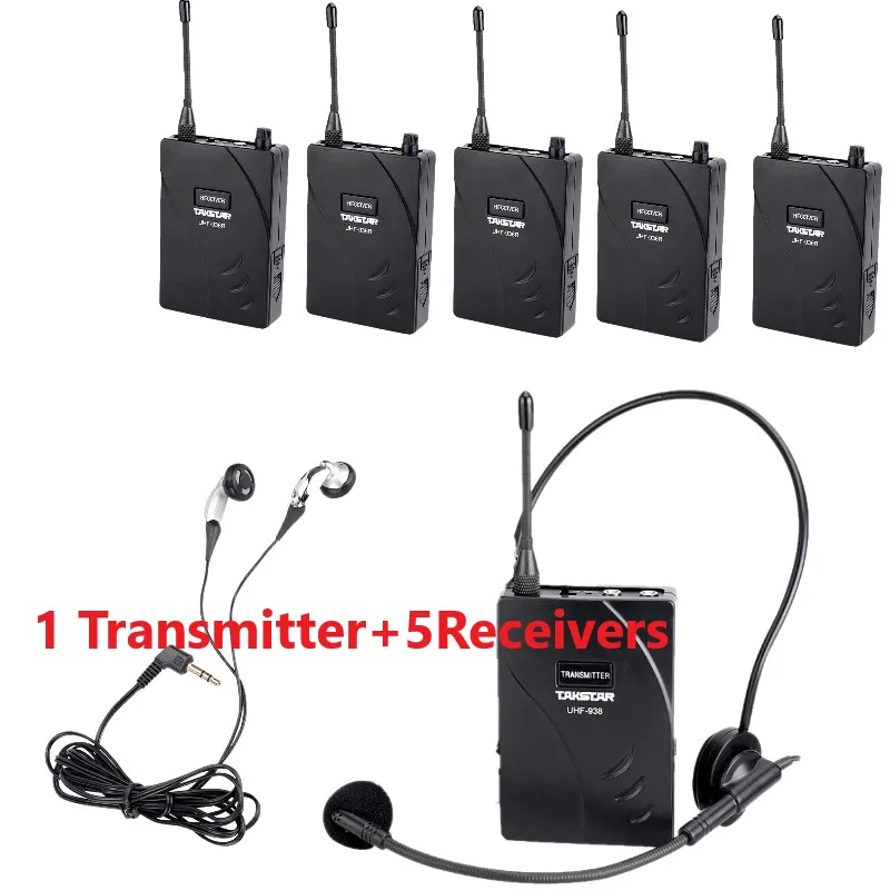 Беспроводная система туристического гида Takstar UHF938/UHF-938 UHF Диапазон действия 50 м 1