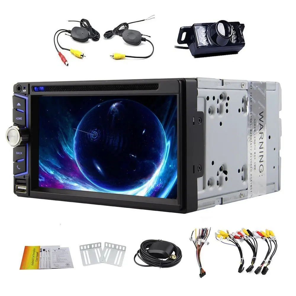In Dash Car DVD player Radio Stereo 2 Din Android 4.4 KitKat GPS Quad