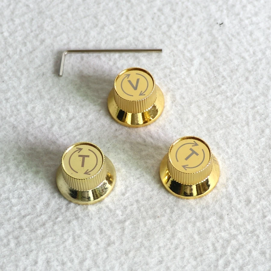 Free Shipping 3pcs/set electric guitar parts metal gold color guitar