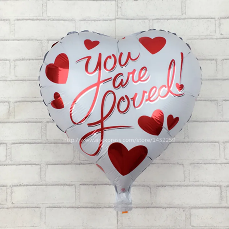 

XXPWJ Free shipping new heart-shaped balloon love balloon aluminum balloons party dedicated wholesale C-011