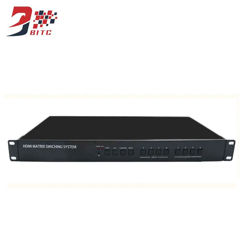 SZBITC Professional HDMI Video Matrix 4x4 8x8 8x16 16x16 3D 4K2K HDMI Switcher Support RS232 In&Out With Remote Control